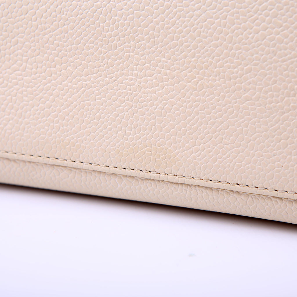 Logo Vintage Tote Medium Cream