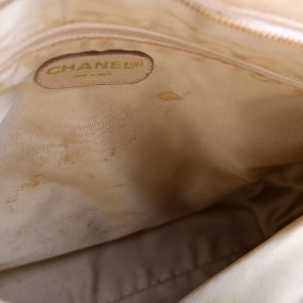 Logo Vintage Tote Medium Cream