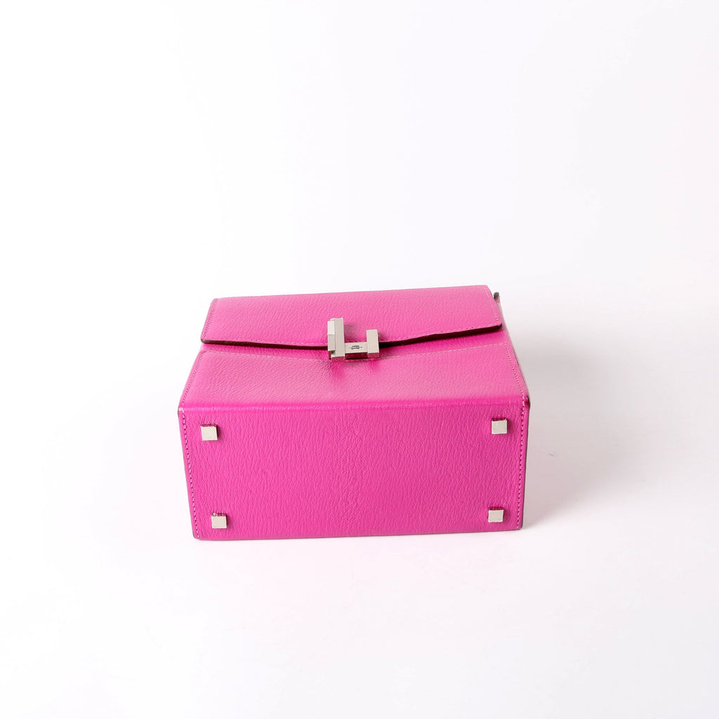 Hermes Cinhetic Boxy Top Handle Chevre Mysore Pink