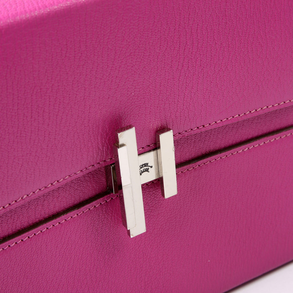 Hermes Cinhetic Boxy Top Handle Chevre Mysore Pink