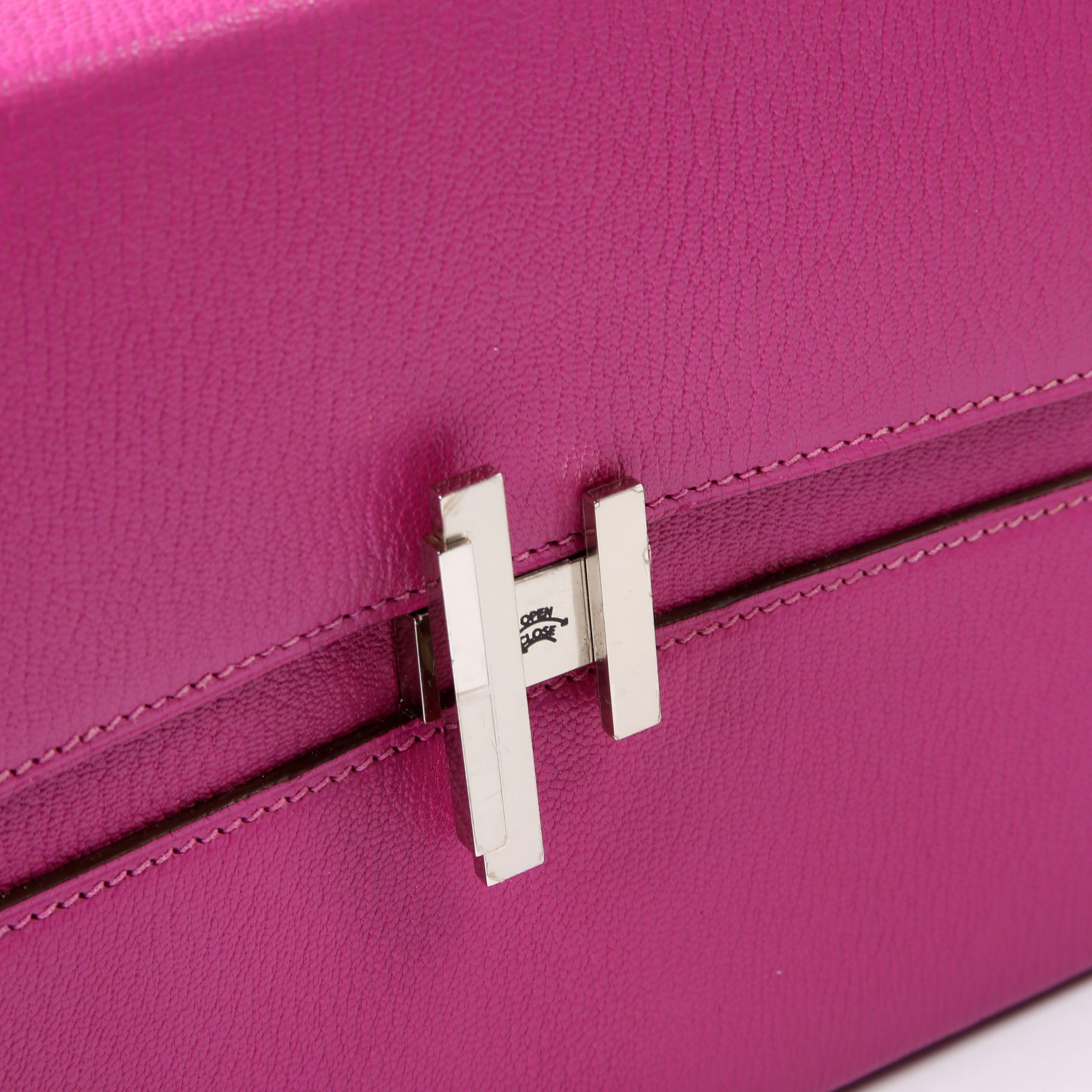 Hermes Cinhetic Boxy Top Handle Chevre Mysore Pink