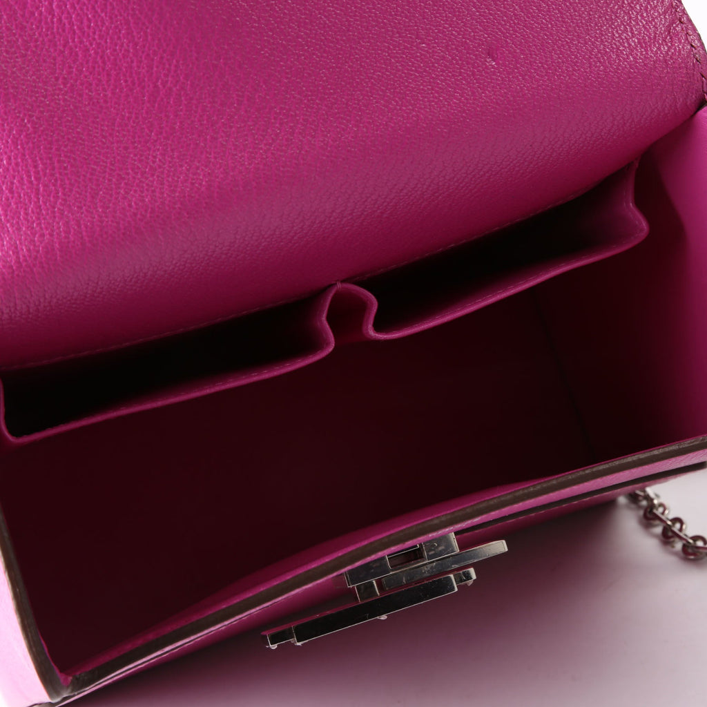 Hermes Cinhetic Boxy Top Handle Chevre Mysore Pink