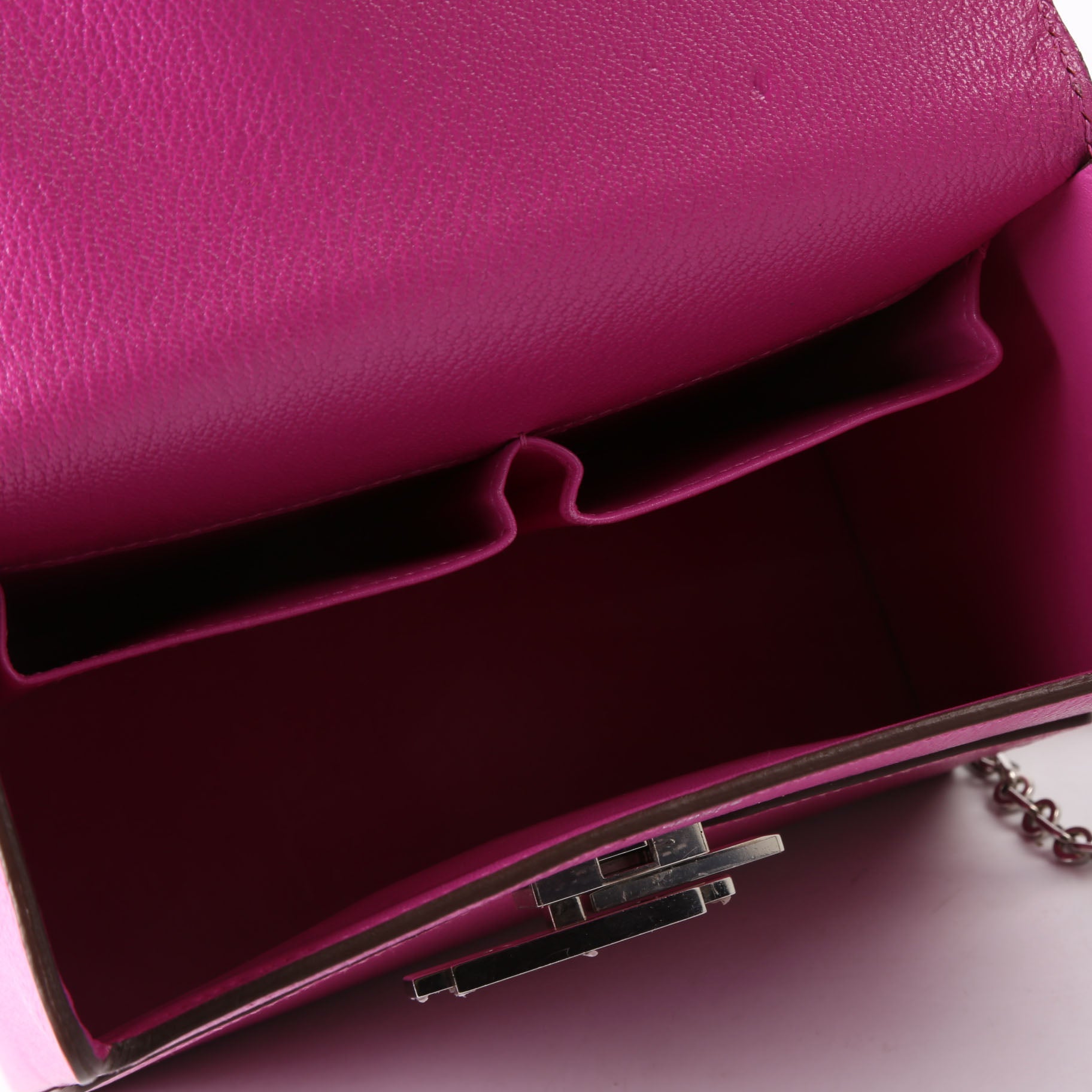 Hermes Cinhetic Boxy Top Handle Chevre Mysore Pink
