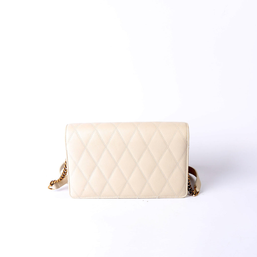 Angie Quilted Chain Bag 568906 Ivory