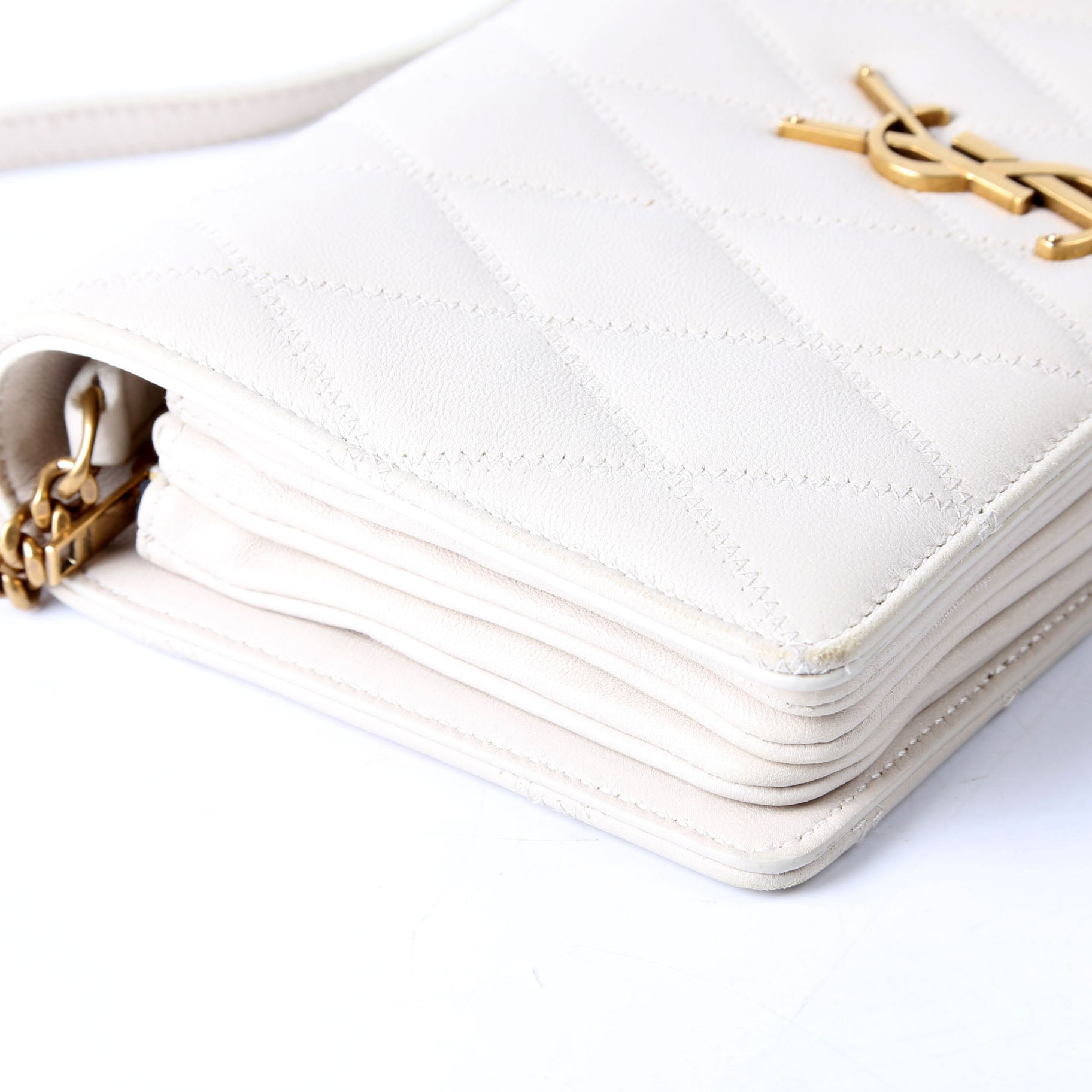 Angie Quilted Chain Bag 568906 Ivory