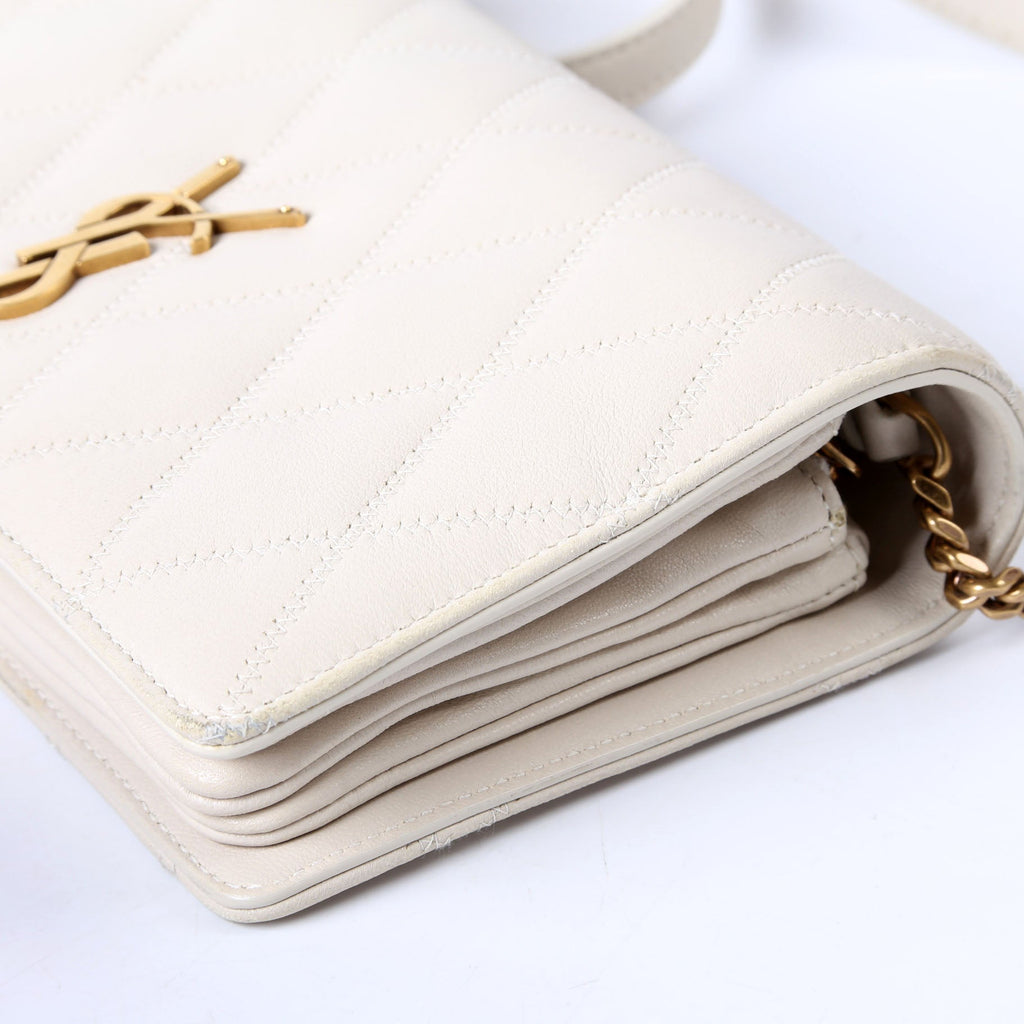Angie Quilted Chain Bag 568906 Ivory