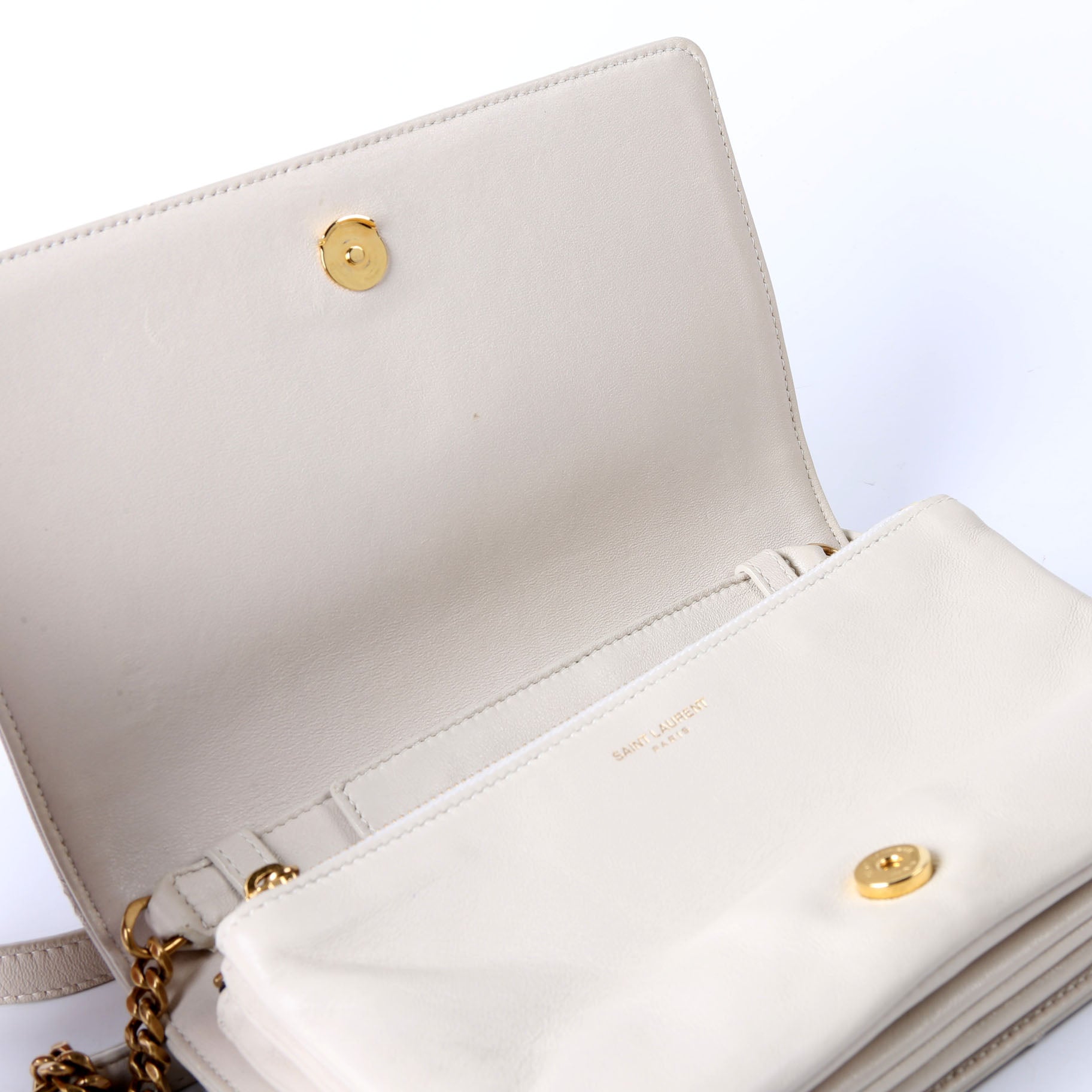 Angie Quilted Chain Bag 568906 Ivory