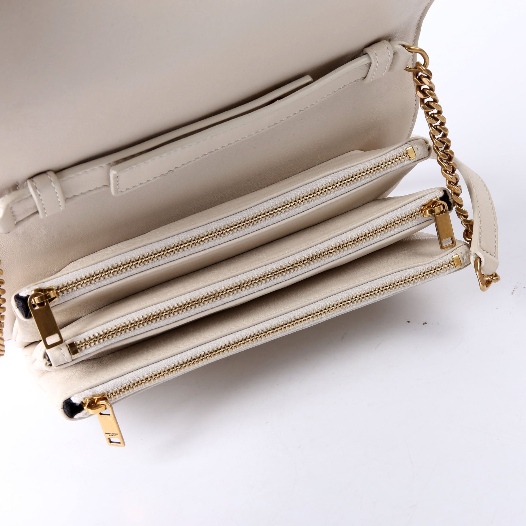 Angie Quilted Chain Bag 568906 Ivory