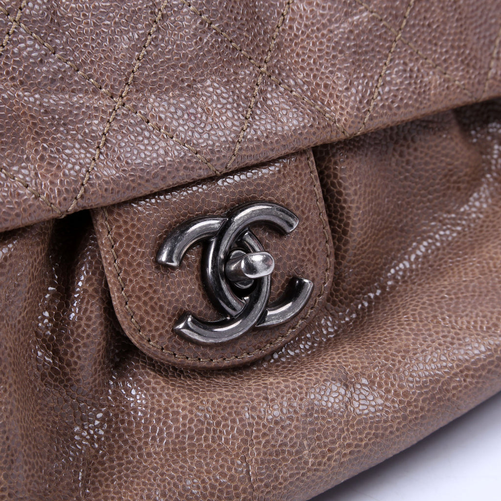 Elastic Flap Medium Caviar 16M Brown
