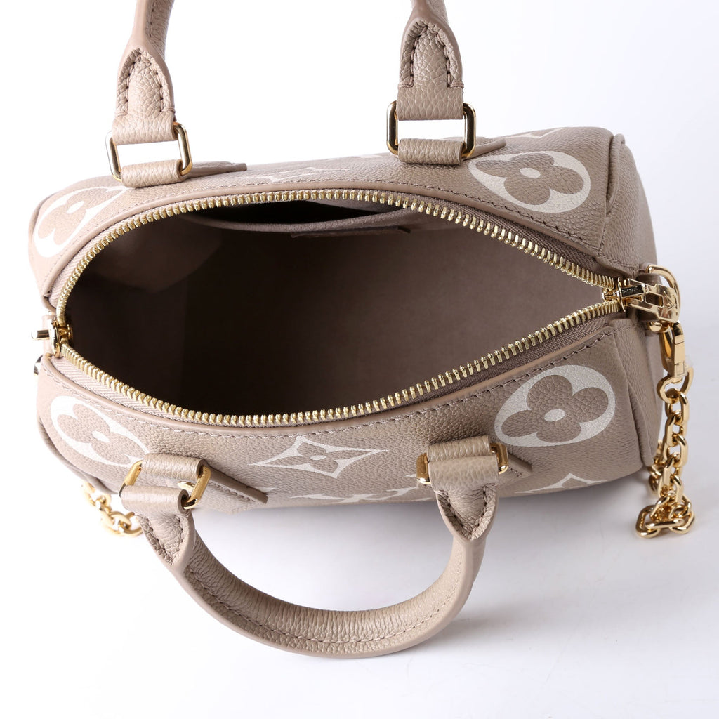 Speedy 20 Bandouliere Bicolor Empreinte Turtledove