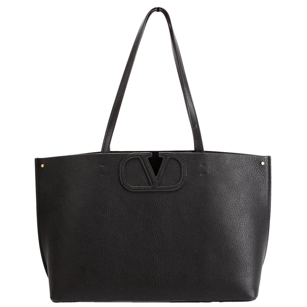 VLogo Fillme Tote Leather Black
