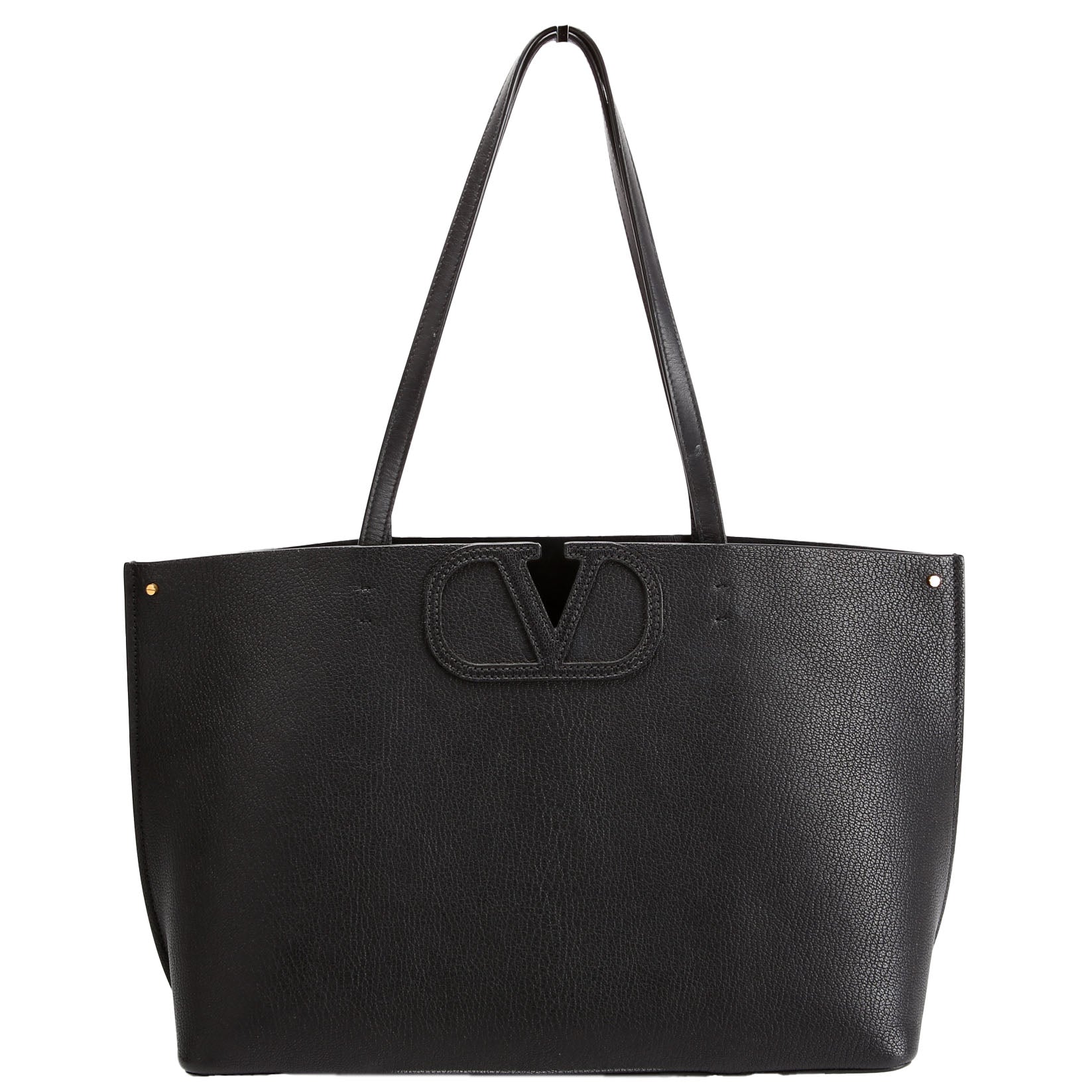 VLogo Fillme Tote Leather Black
