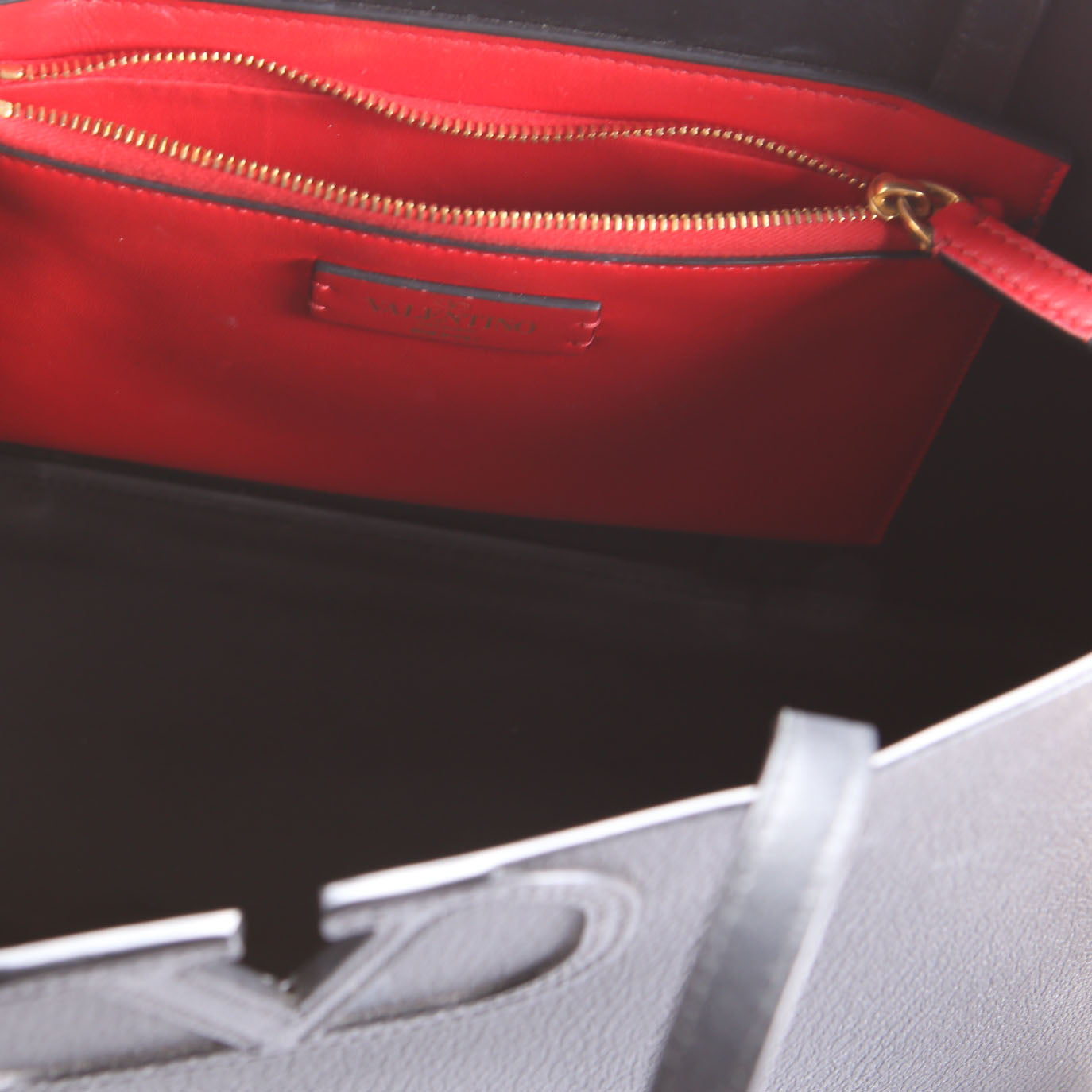 VLogo Fillme Tote Leather Black