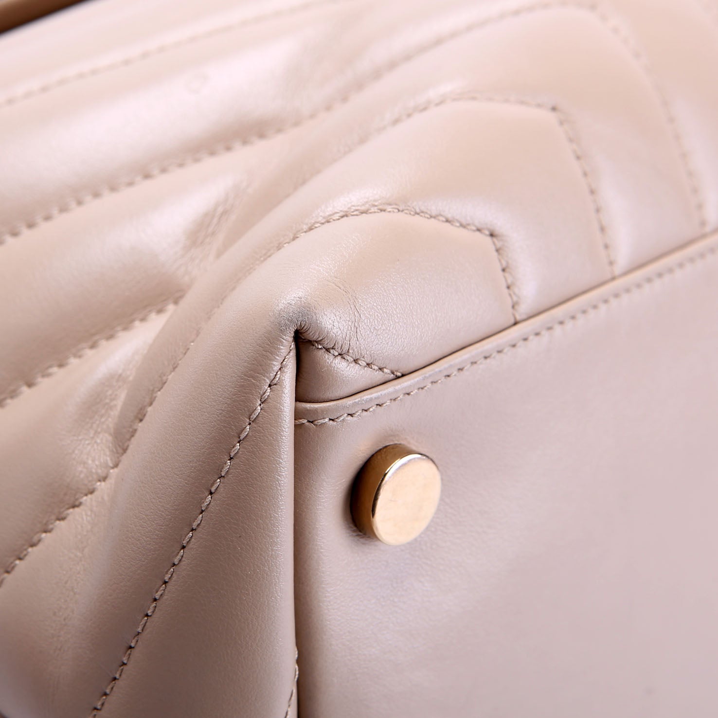 SAINT LAURENT 574947 LouLou Satchel Large Nude