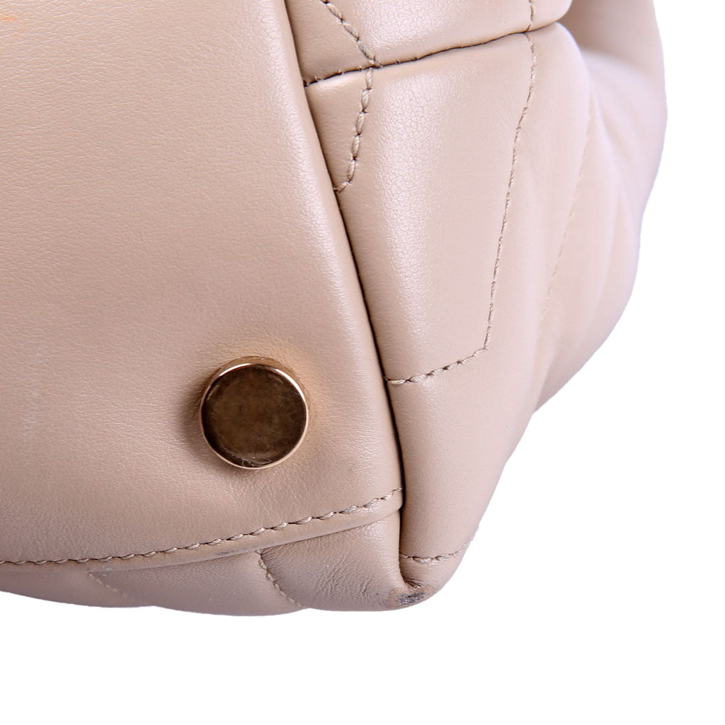 SAINT LAURENT 574947 LouLou Satchel Large Nude