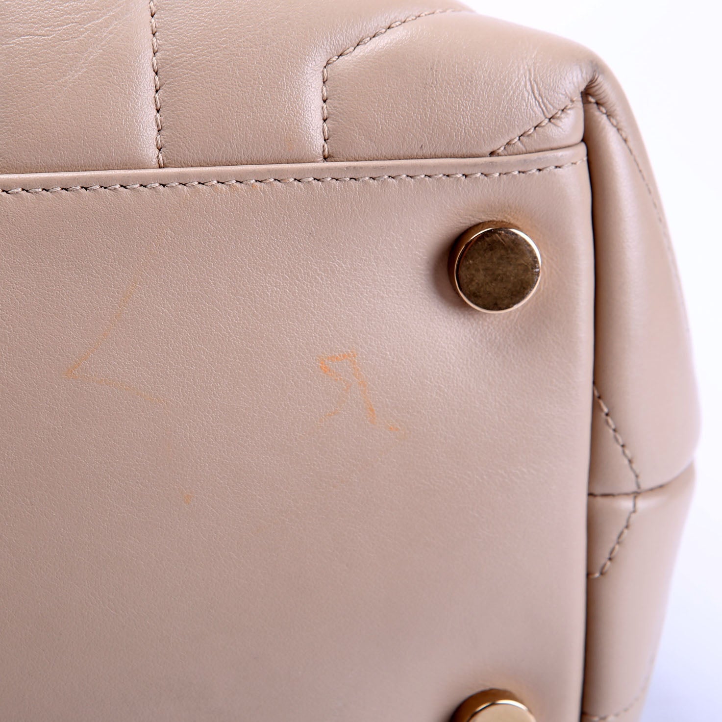SAINT LAURENT 574947 LouLou Satchel Large Nude