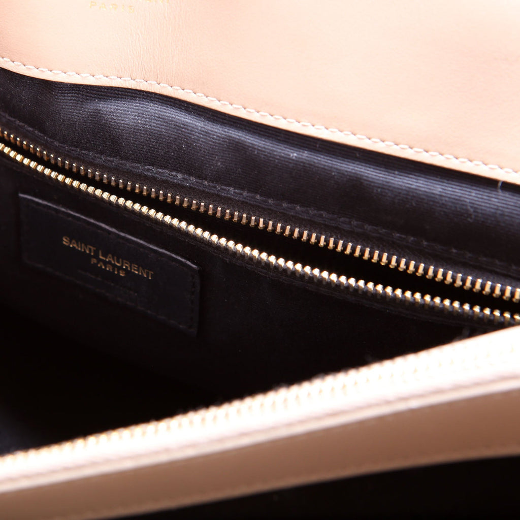 SAINT LAURENT 574947 LouLou Satchel Large Nude