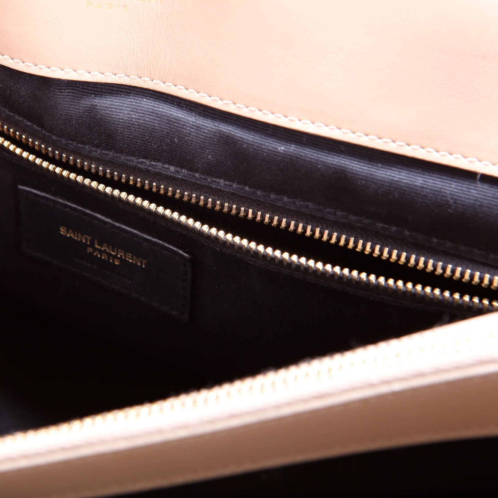 SAINT LAURENT 574947 LouLou Satchel Large Nude