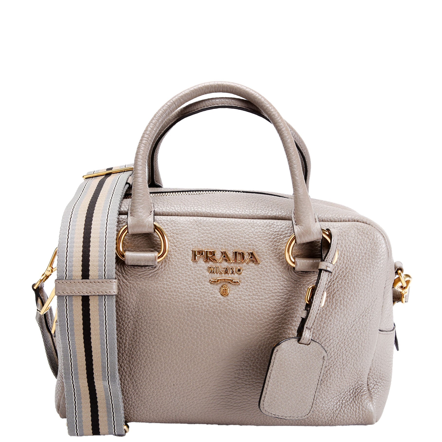 1BB086 Vitello Phenix Bauletto Taupe