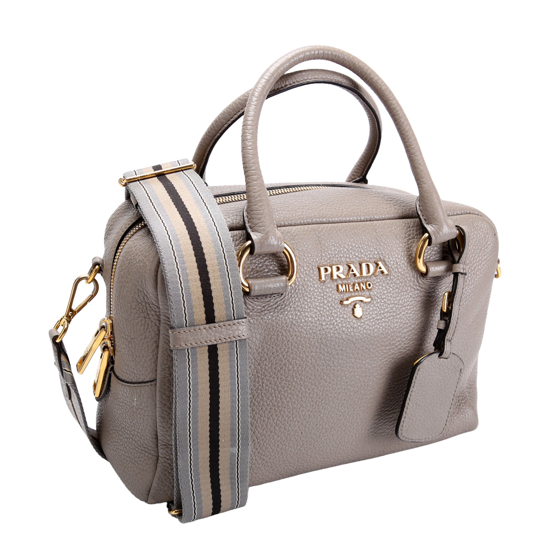1BB086 Vitello Phenix Bauletto Taupe