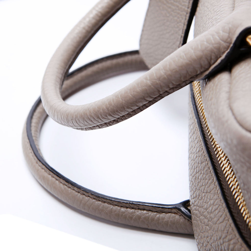 1BB086 Vitello Phenix Bauletto Taupe