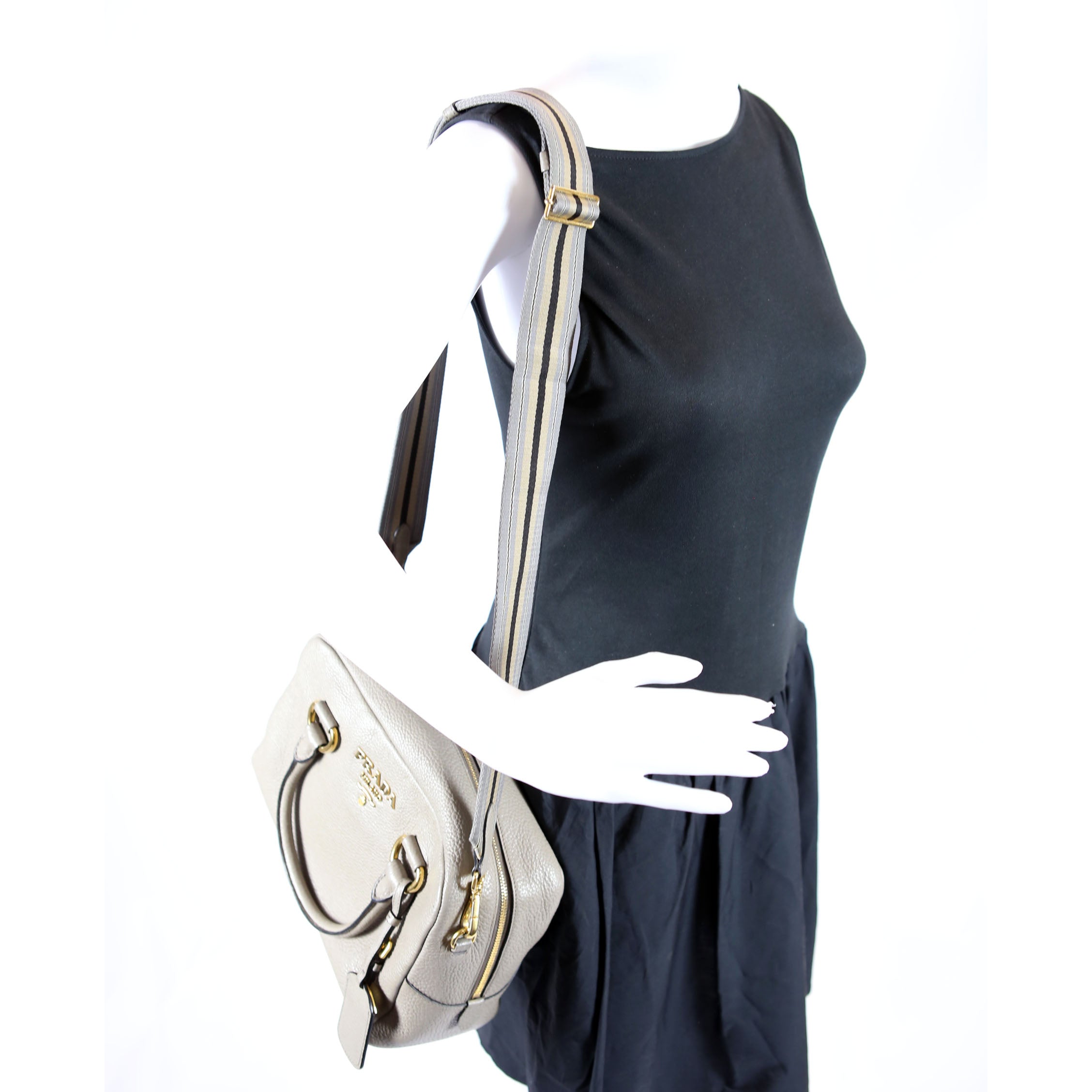 1BB086 Vitello Phenix Bauletto Taupe