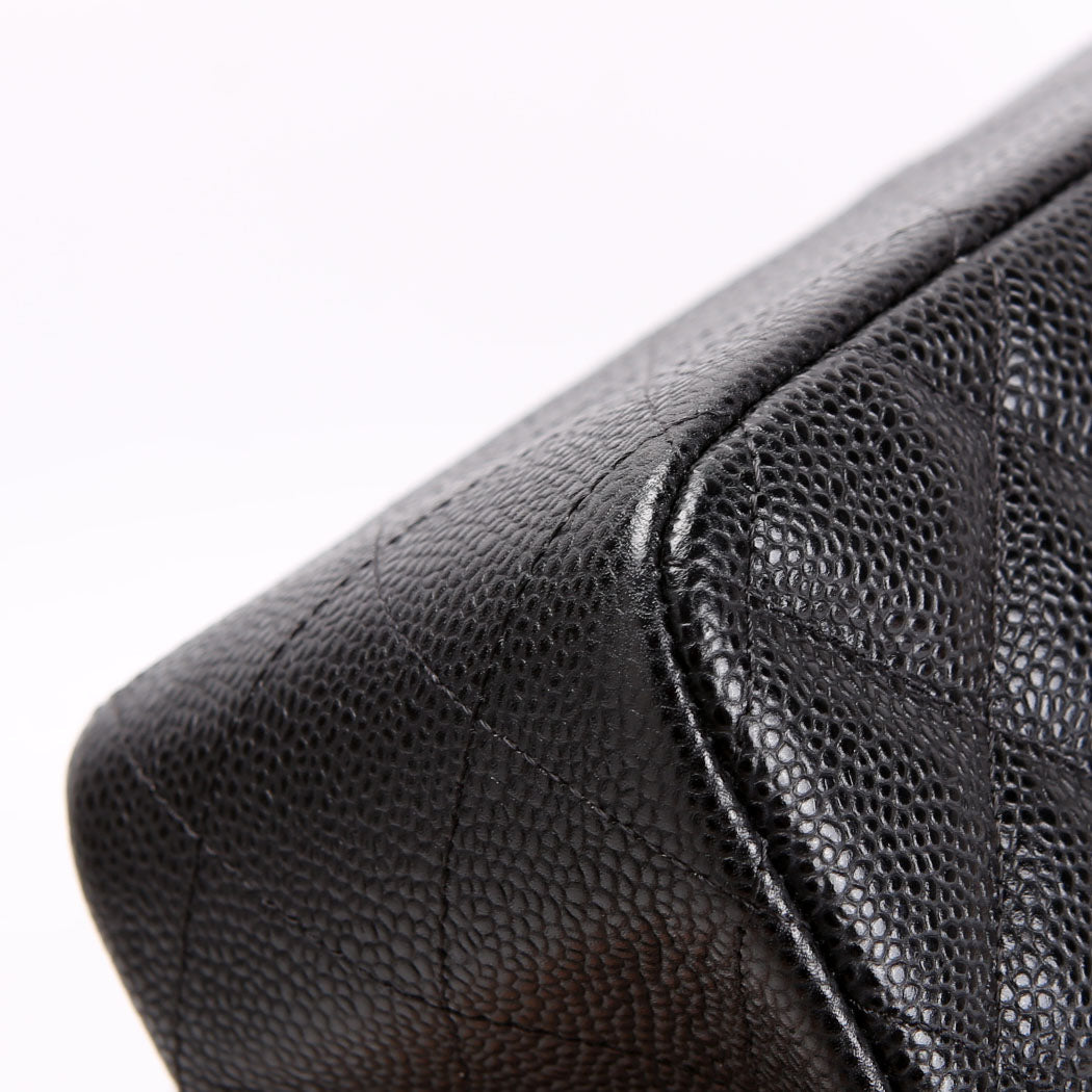 Classic Flap Jumbo Caviar 23M Black