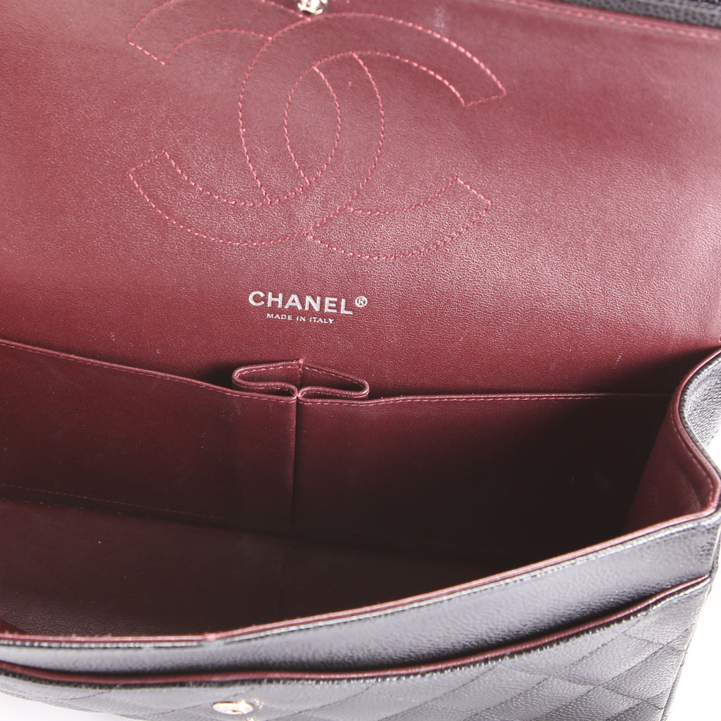 Classic Flap Jumbo Caviar 23M Black