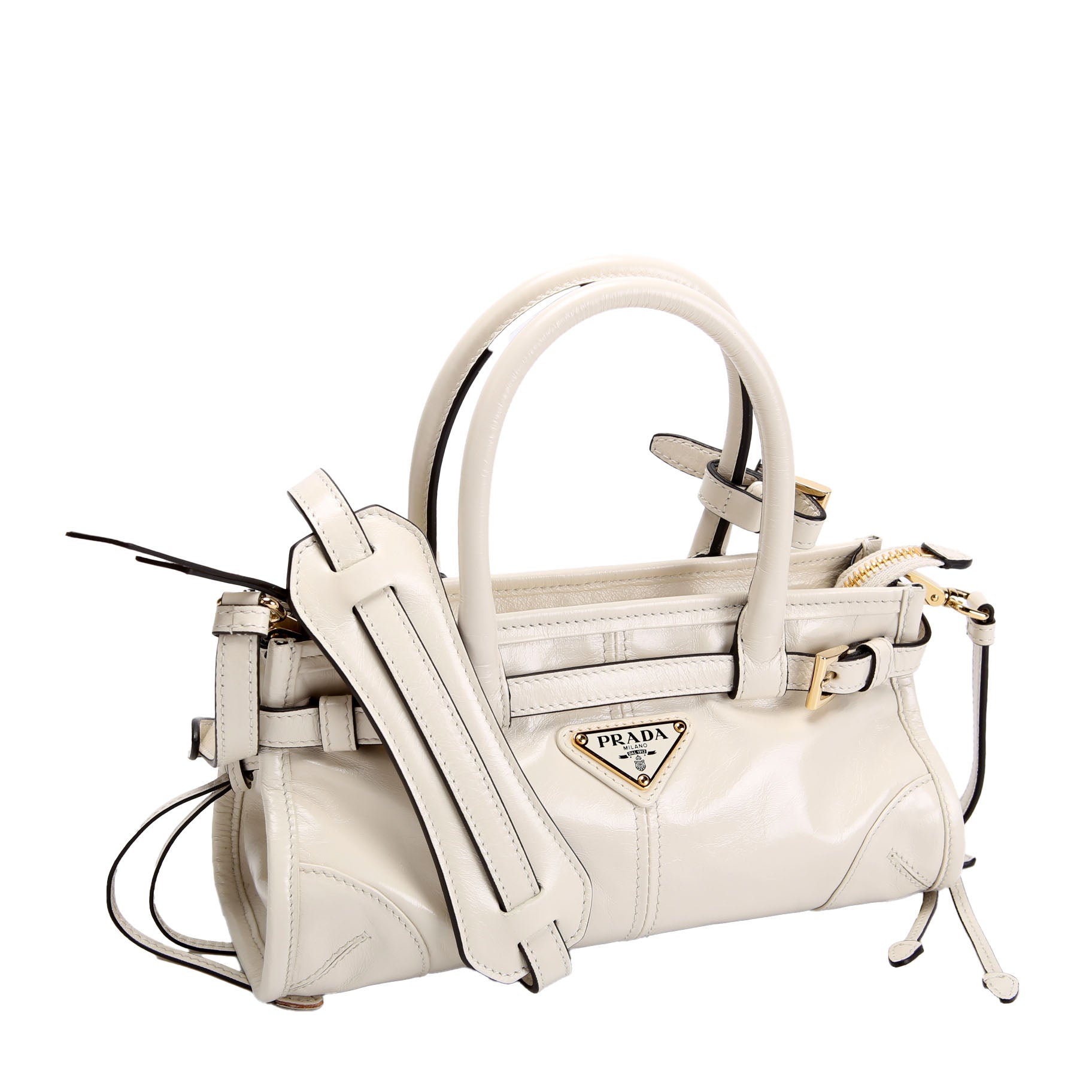 1BA486 Bonnie Mini Shoulder Bag Ivory