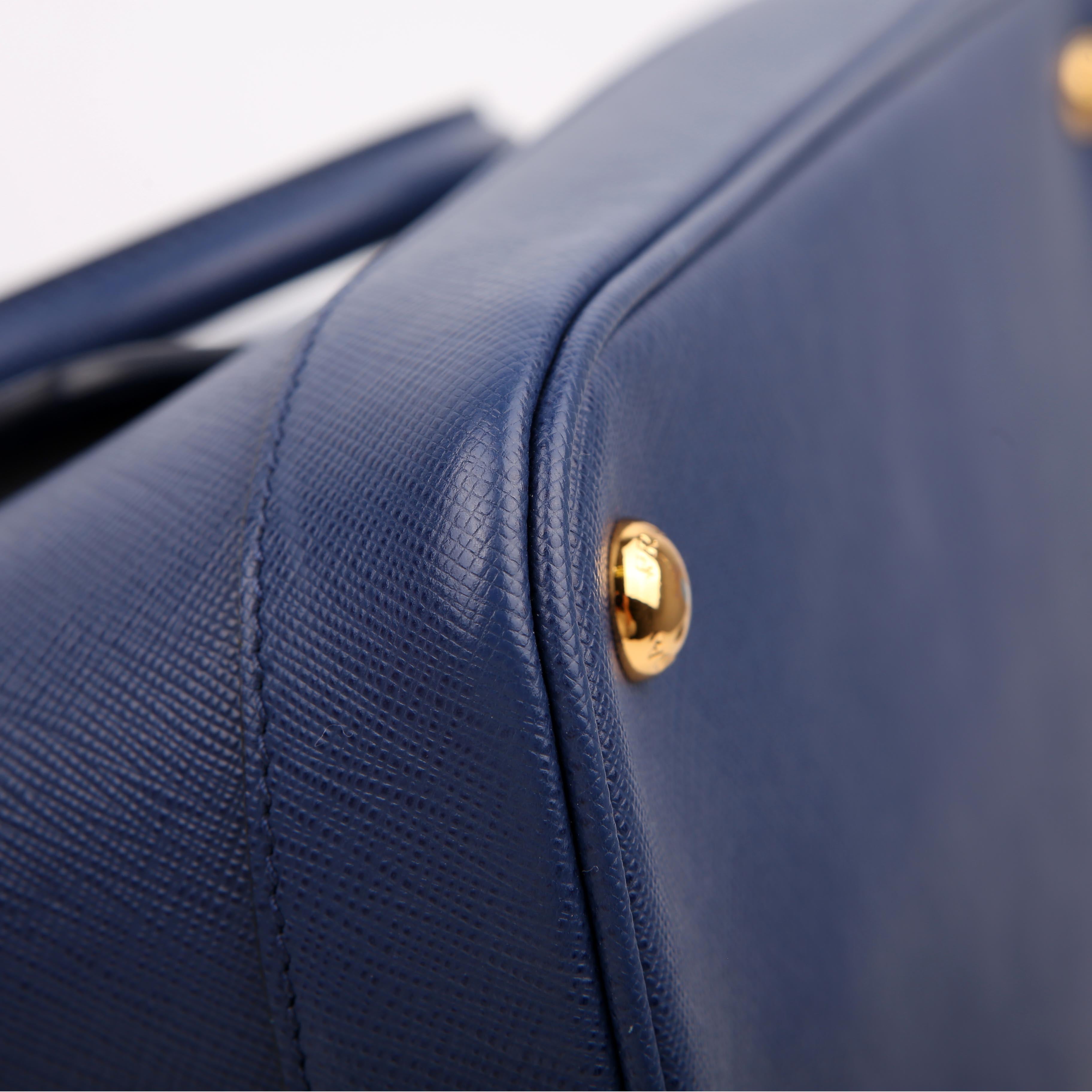 Prada Saffiano Lux Open Promenade Blue