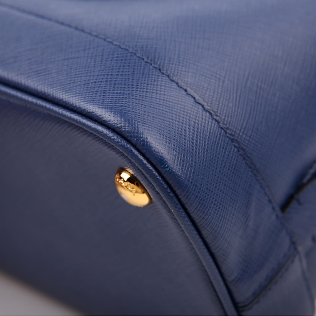 Prada Saffiano Lux Open Promenade Blue