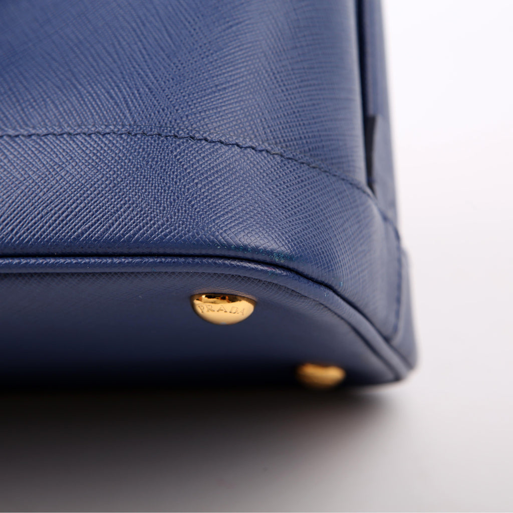 Prada Saffiano Lux Open Promenade Blue