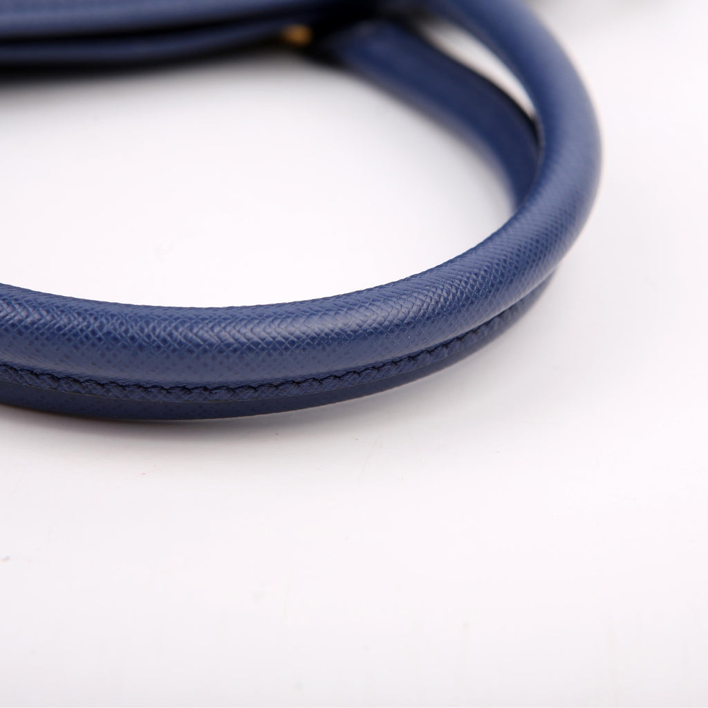 Prada Saffiano Lux Open Promenade Blue
