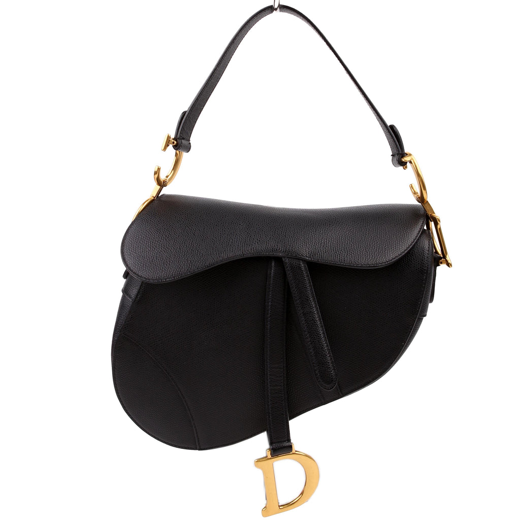 Saddle Bag Leather Black