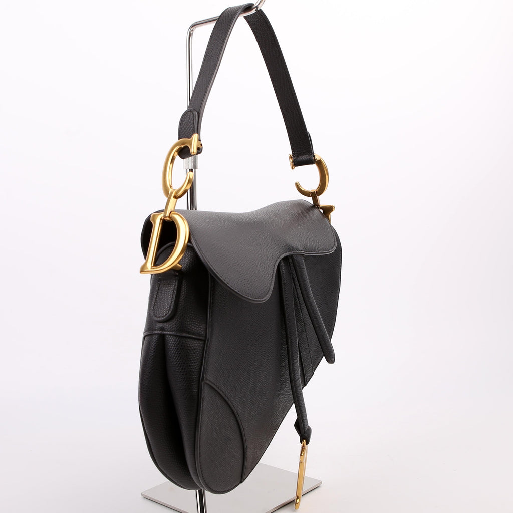 Saddle Bag Leather Black