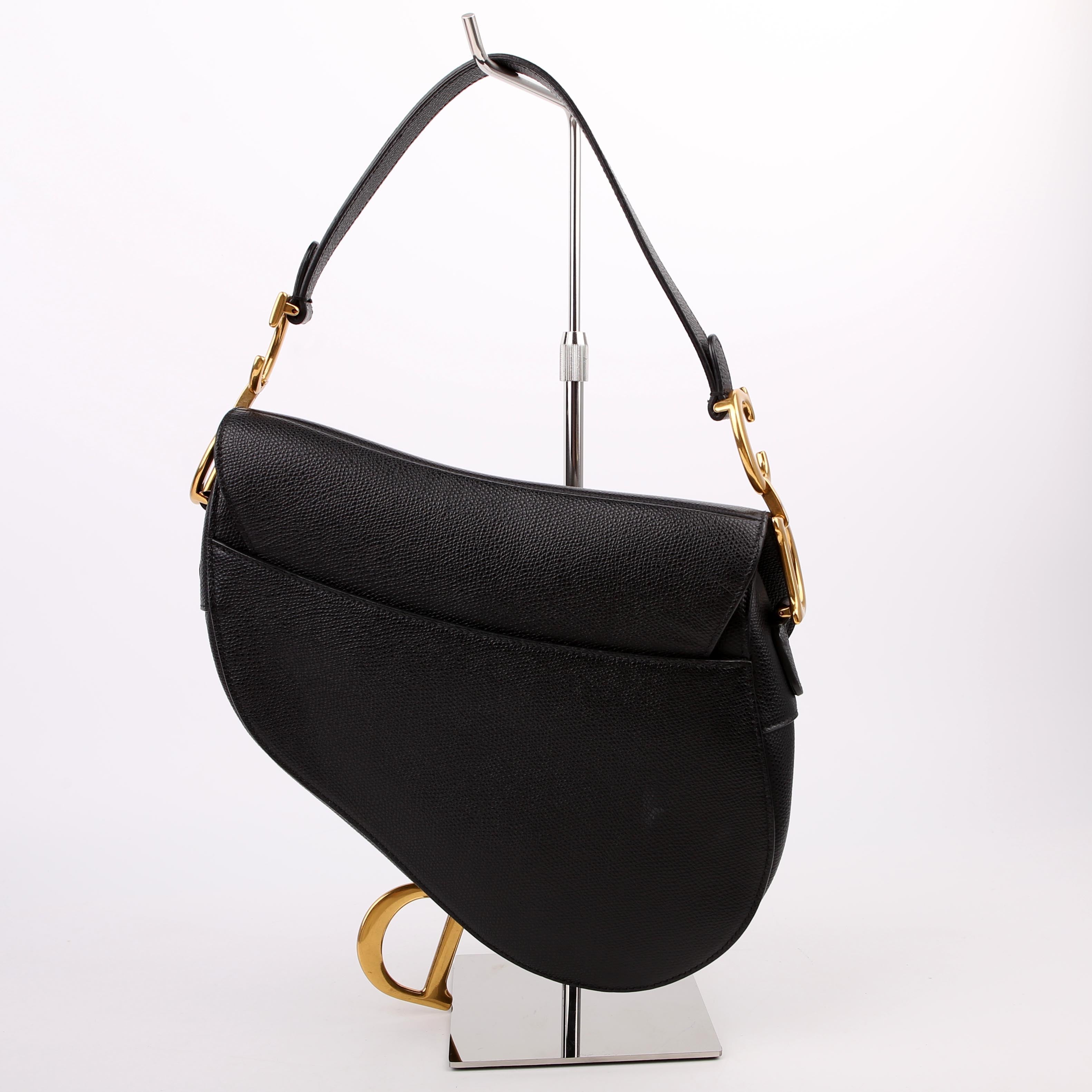 Saddle Bag Leather Black