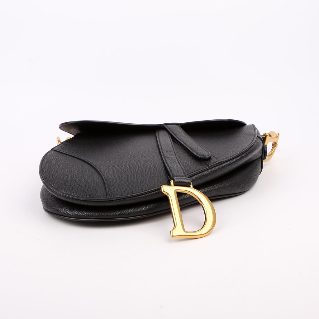 Saddle Bag Leather Black