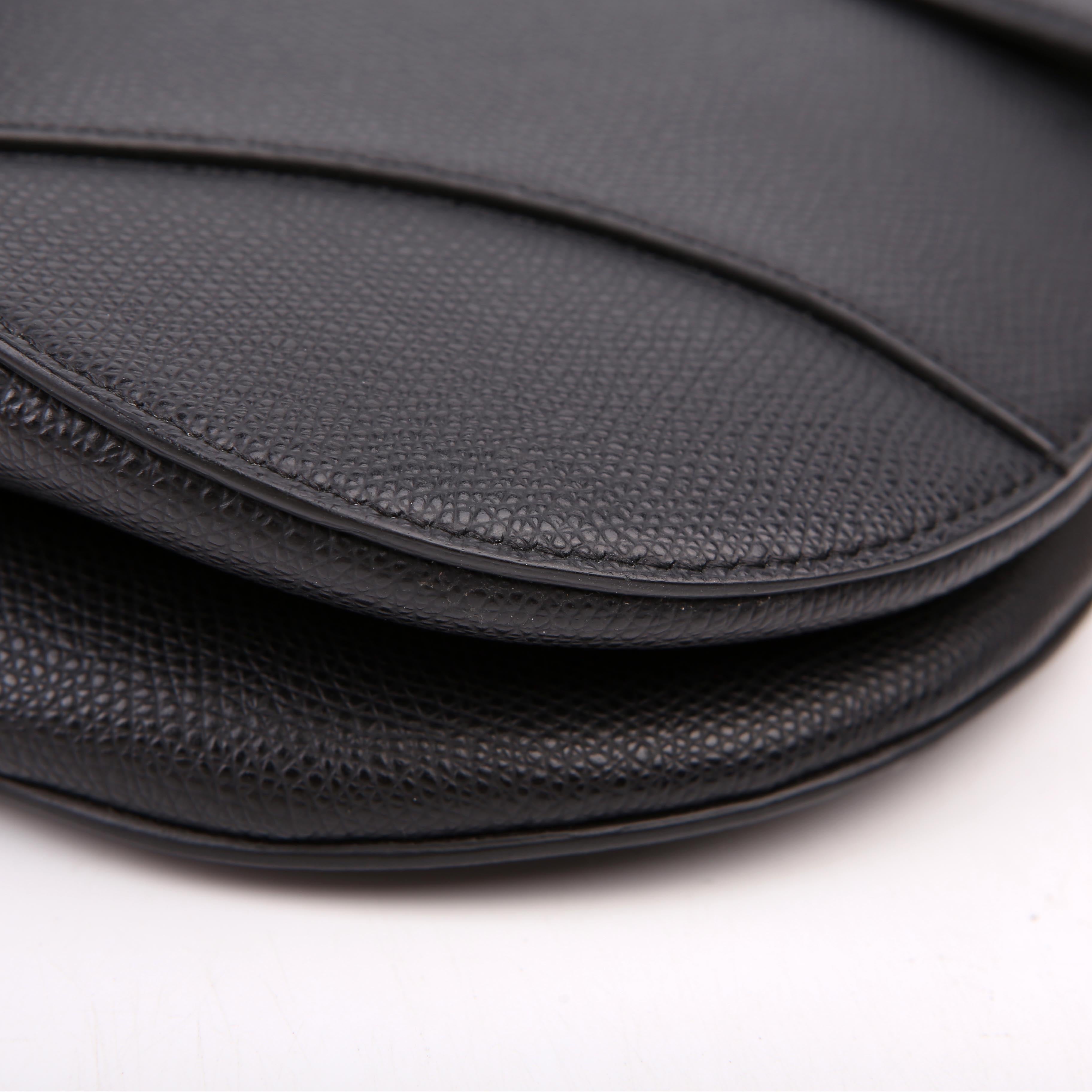 Saddle Bag Leather Black