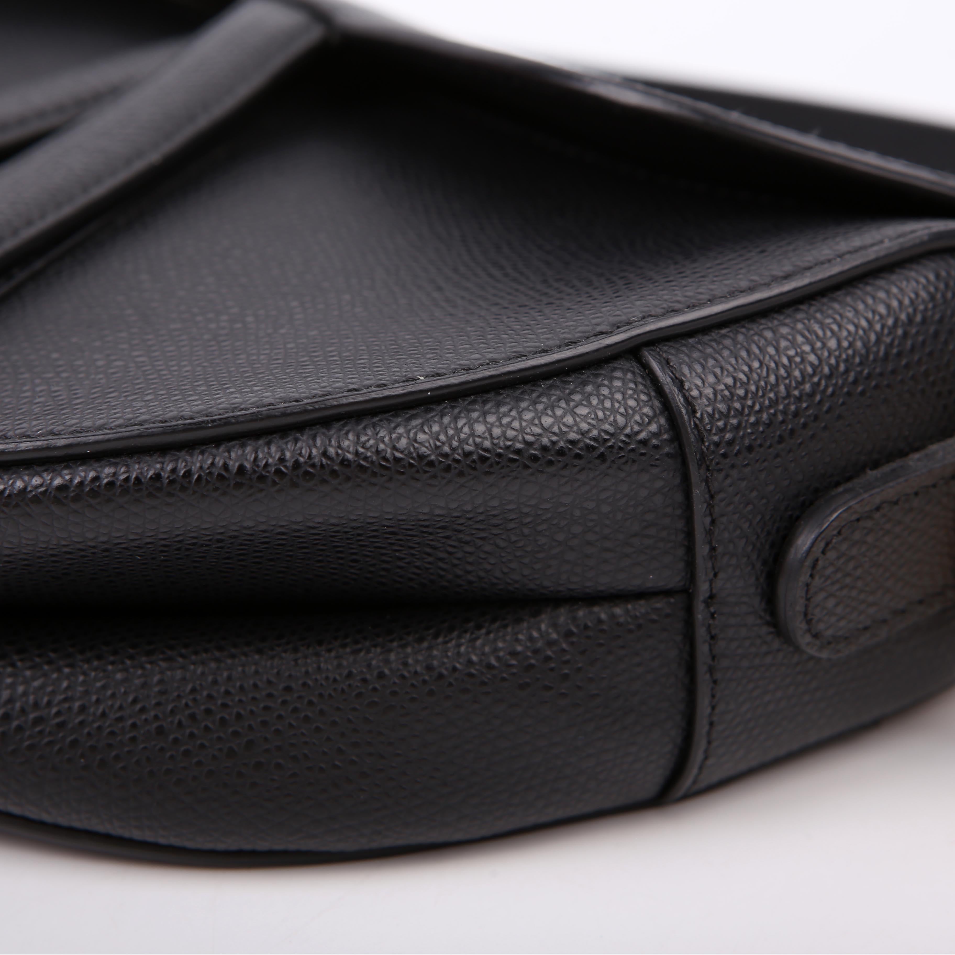 Saddle Bag Leather Black
