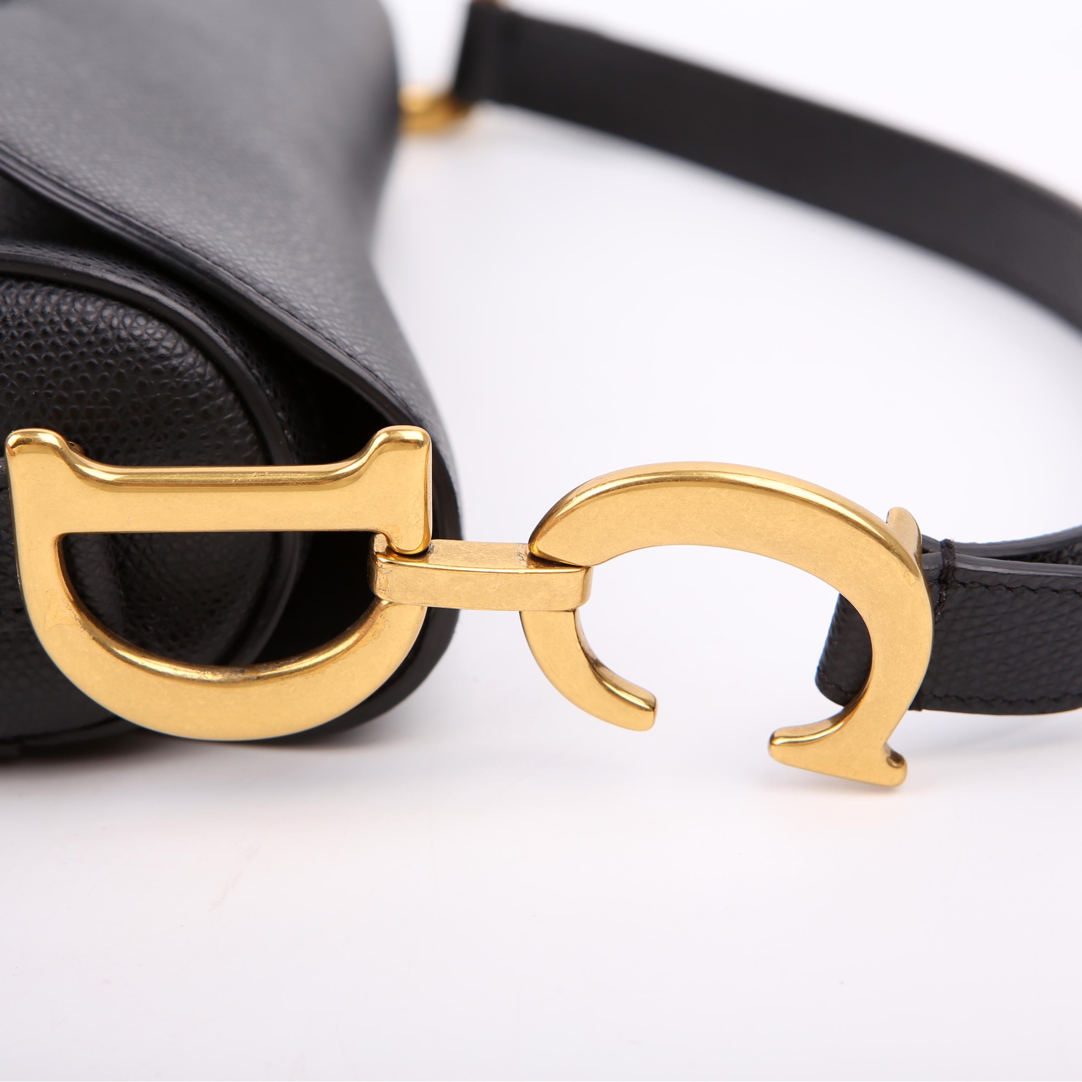 Saddle Bag Leather Black