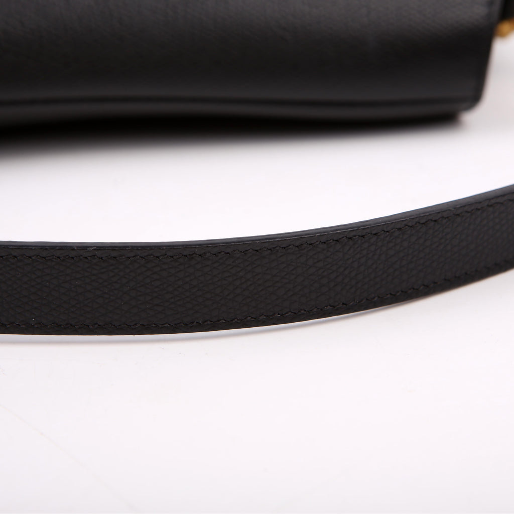 Saddle Bag Leather Black