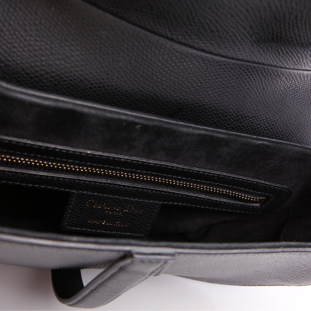 Saddle Bag Leather Black