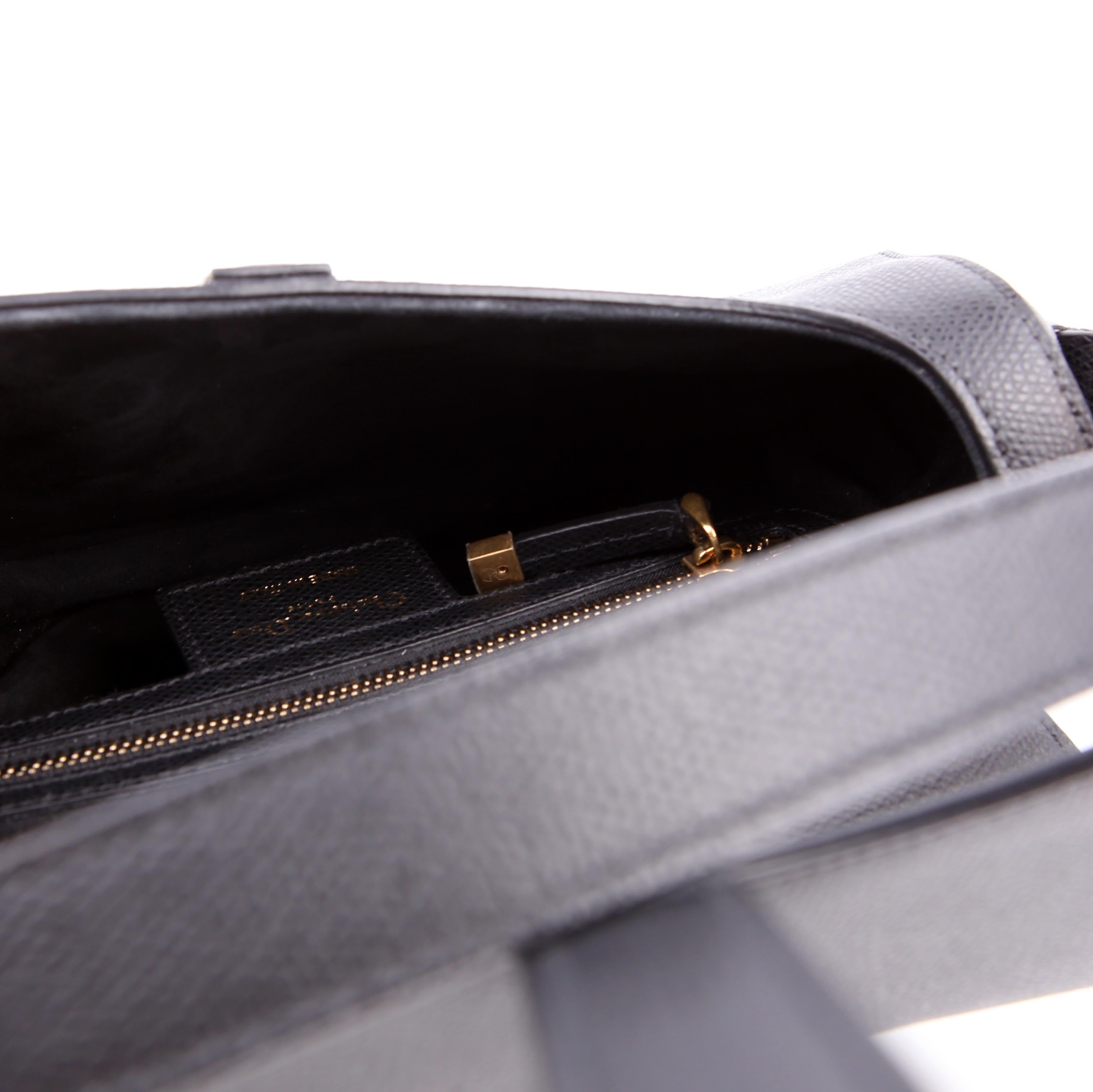 Saddle Bag Leather Black