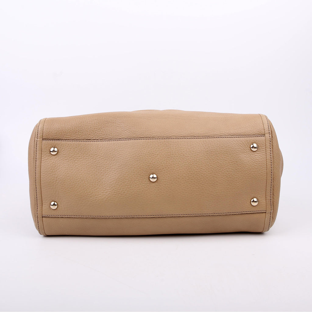 Gucci 282309 Soho Leather Hobo Medium Beige