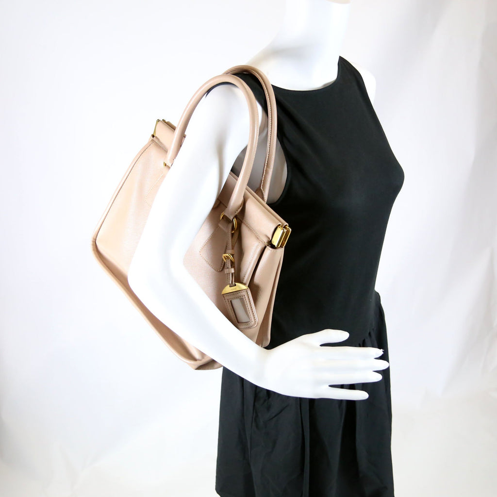 Saffiano Cannella Satchel