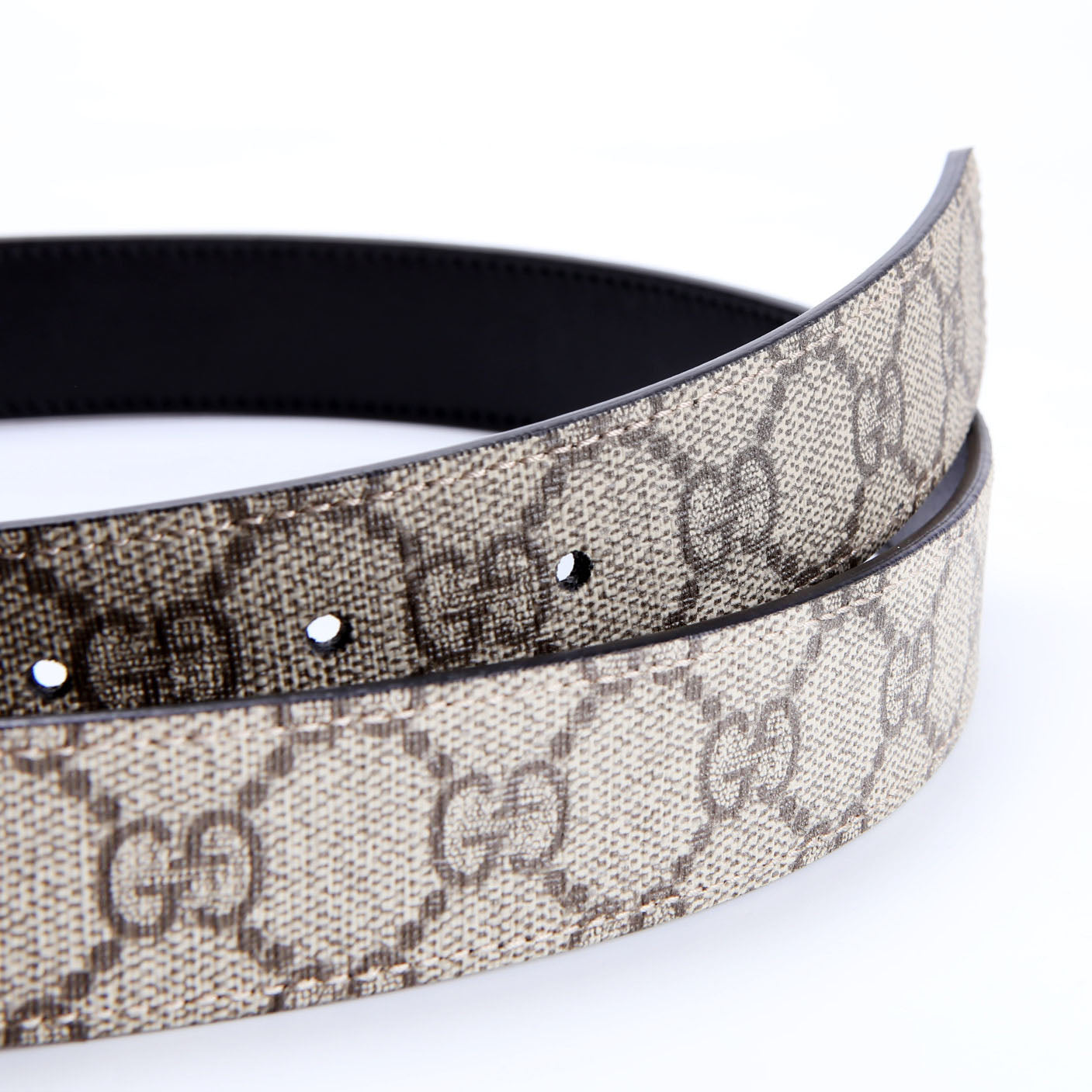 659417 GG Marmont Reversible GG Supreme Leather Belt Size 85/34 Black