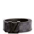 LV Initiales 40MM Reversible Leather/Damier Graphite Belt Size 90/36