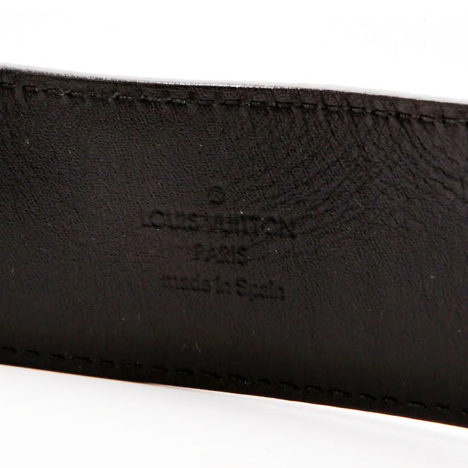 LV Initiales 40MM Reversible Leather/Damier Graphite Belt Size 90/36