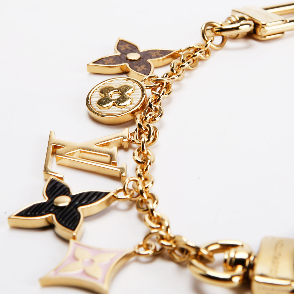 Spring Street Chain Bag Charm Gold/Multicolor