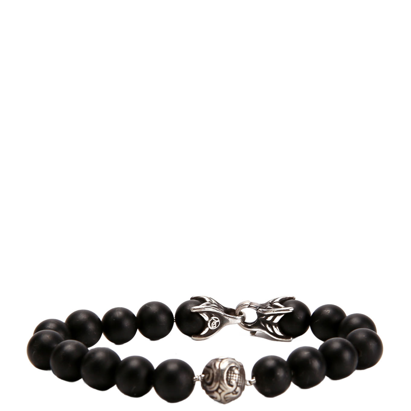 Spiritual Beads Onyx Bracelet 925 Black